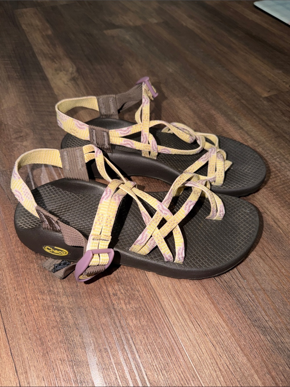 CHACO ZX/2 Classic Double Strap Toe Loop Sport Sandals Brown Hiking Size 9
